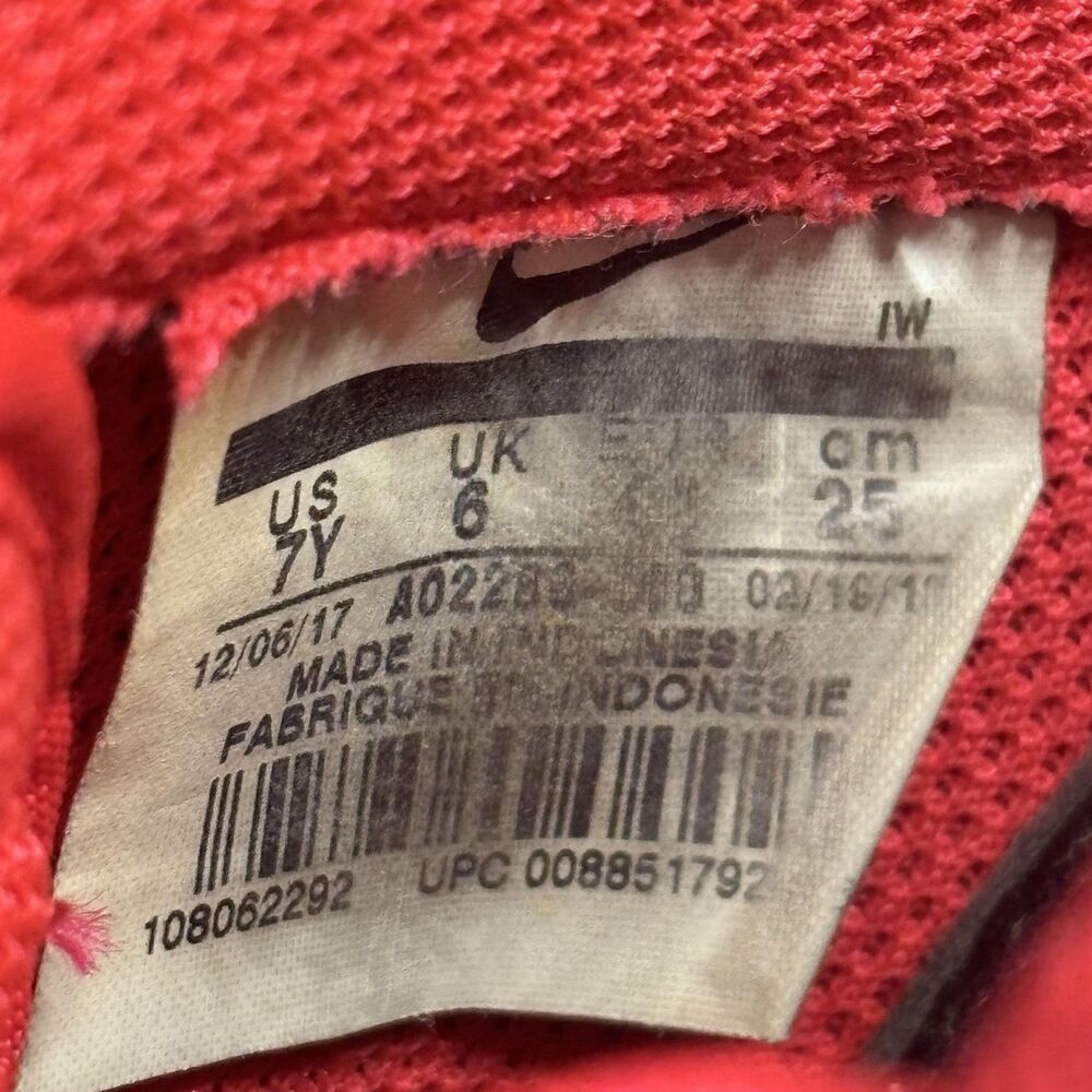 Nike Air Force 1 '07 LV8 Low Shoes Youth 7Y UV Siren‎ Red White Patent Sneakers - Picture 7 of 16